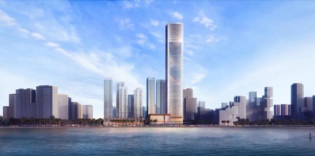 深圳湾超级总部基地首个超高层项目封顶