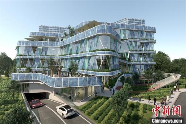 项目效果图。上海建工供图 项目效果图。上海建工供图